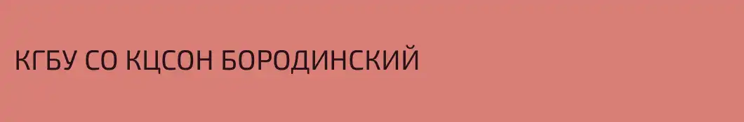 КГБУ СО КЦСОН БОРОДИНСКИЙ